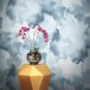 Baltic Sea Wallpaper by Feathr in Ice colour|Baltic Sea Wallpaper by Feathr in Ice colour with chair|Baltic Sea Wallpaper by Feathr in Ice colour closeup|Baltic Sea Wallpaper by Feathr in Petrol colour