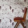 Hand Printed Highwire Wallpaper - Dove Grey - Image 2
