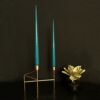 Hand Dipped Taper candles - Teal (6 pack) - Image 2