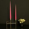Hand Dipped Taper candles - Raspberry (6 pack) - Image 2